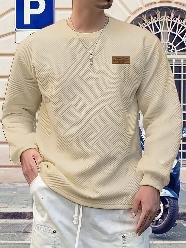 Elias | Texturerad Crew Neck Sweatshirt