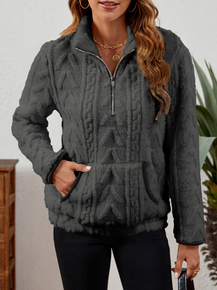 Delilah | Mysig Halv-Zip Tröja