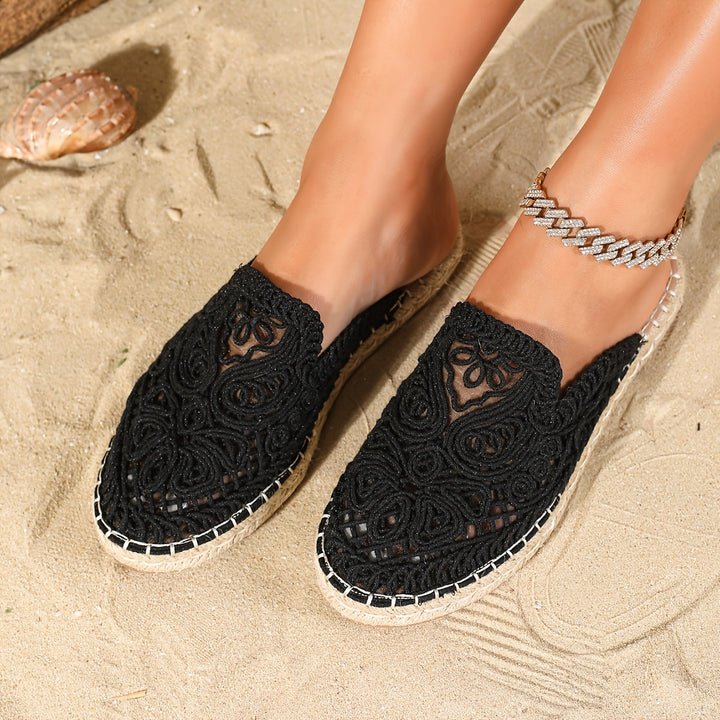 Bonnie | Vävda Slip-On Mules