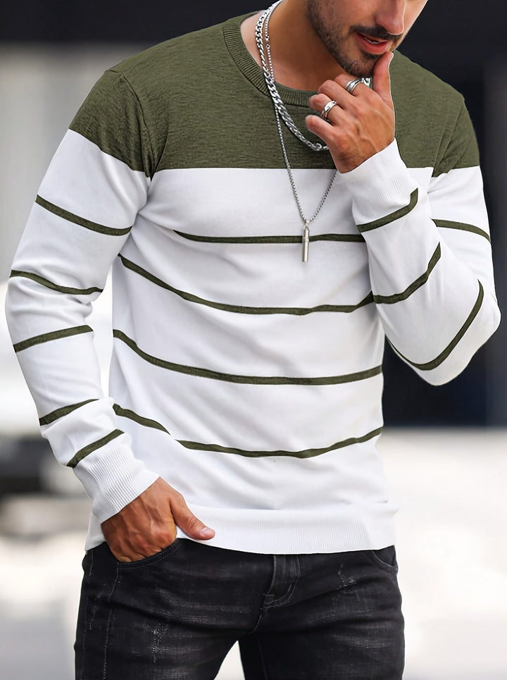 Henry | Randig Crew Neck Tröja