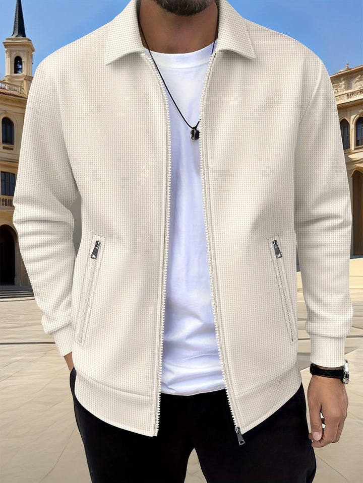Cameron | Texturerad Zipjacka