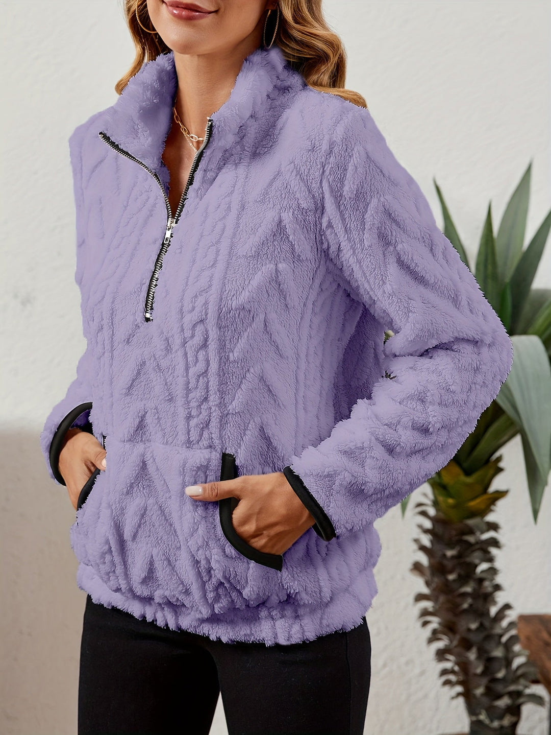 Delilah | Mysig Halv-Zip Tröja