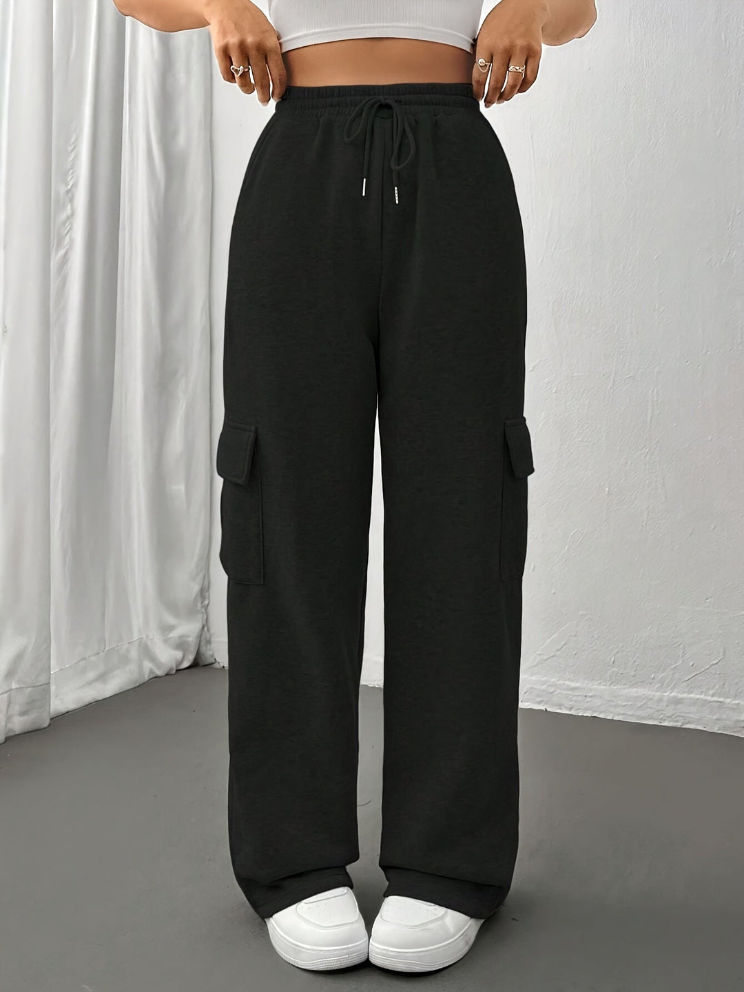 Ruth | Avslappnade Cargo Sweatpants