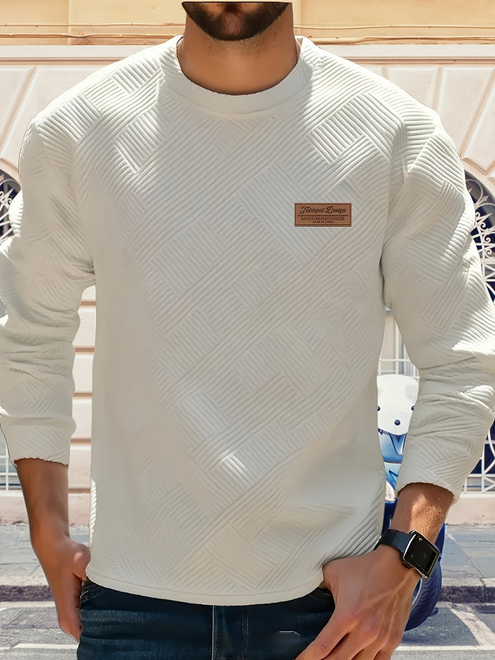 Elias | Texturerad Crew Neck Sweatshirt