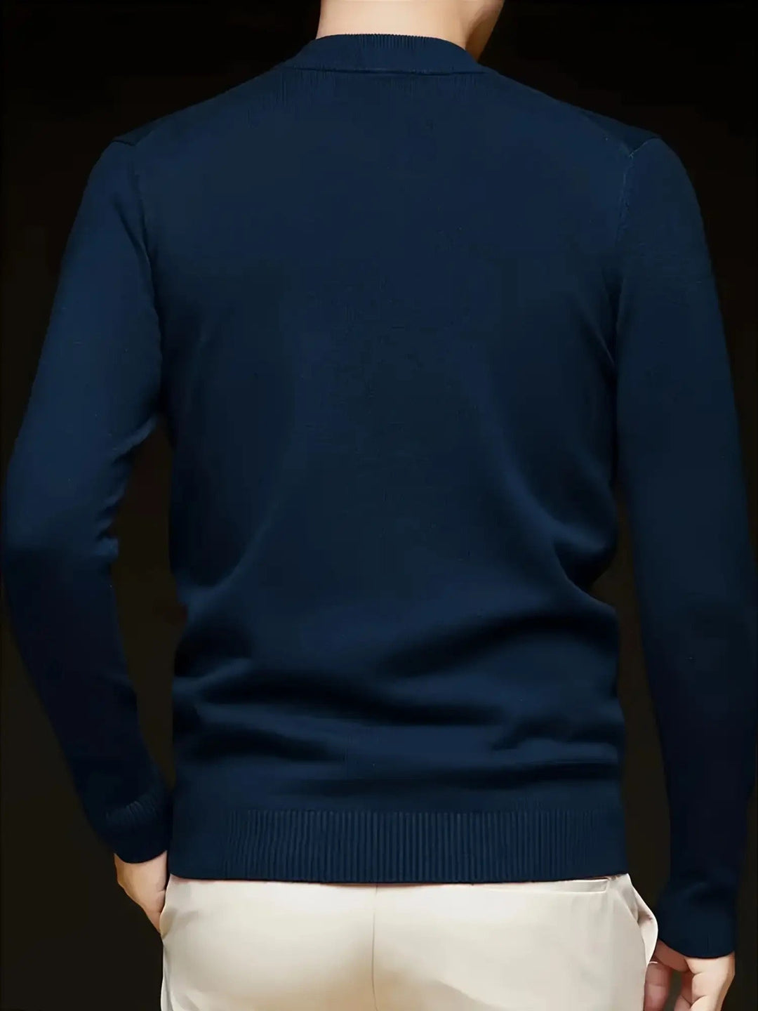 Jonah | Mock Neck Stickad Tröja