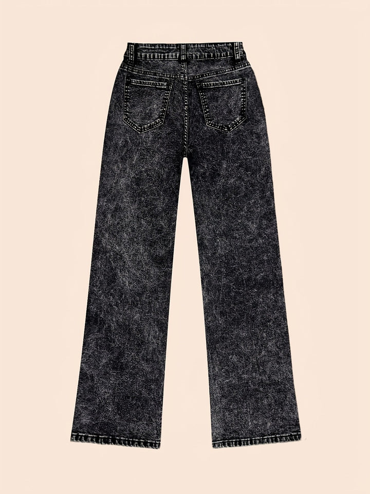 Tamsin | Högmidjade Vida Jeans