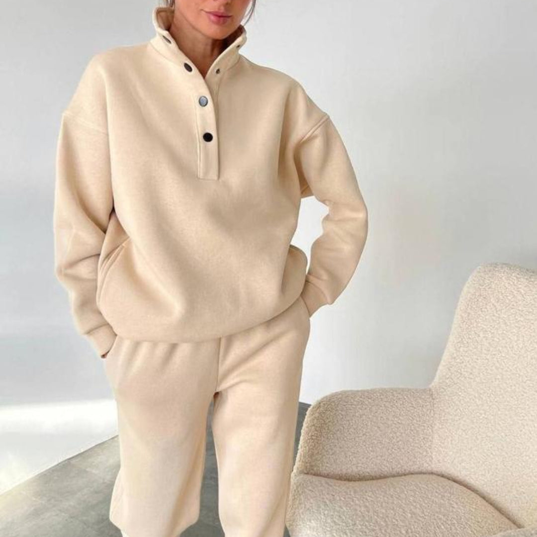 Mysset i fleece med ståkrage