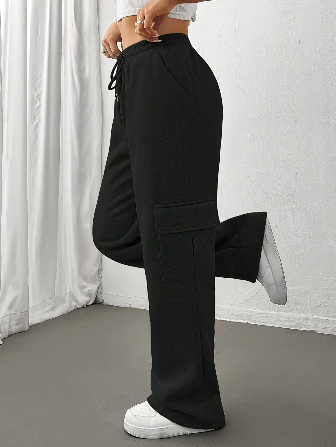 Ruth | Avslappnade Cargo Sweatpants