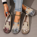 Marjorie | Broderade Slip-On Lågskor