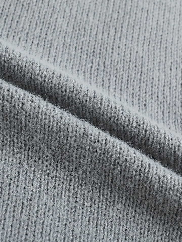 Gideon | Kabelstickad V-ringad Tröja
