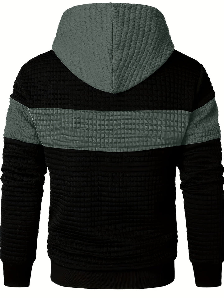Hayes | Texturerad Färgblock Hoodie
