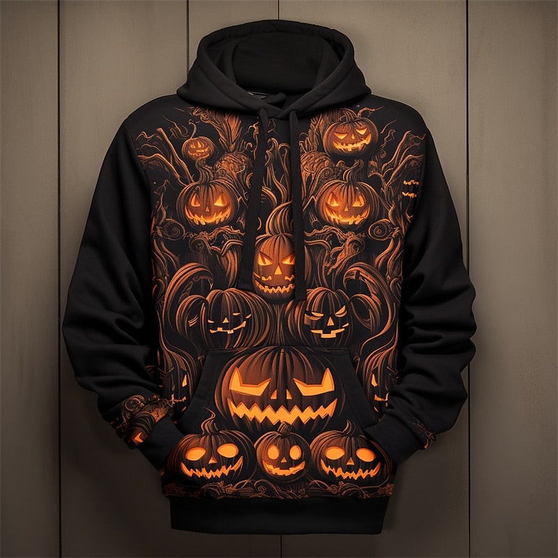 Holden | Halloween Pumpa Grafisk Hoodie