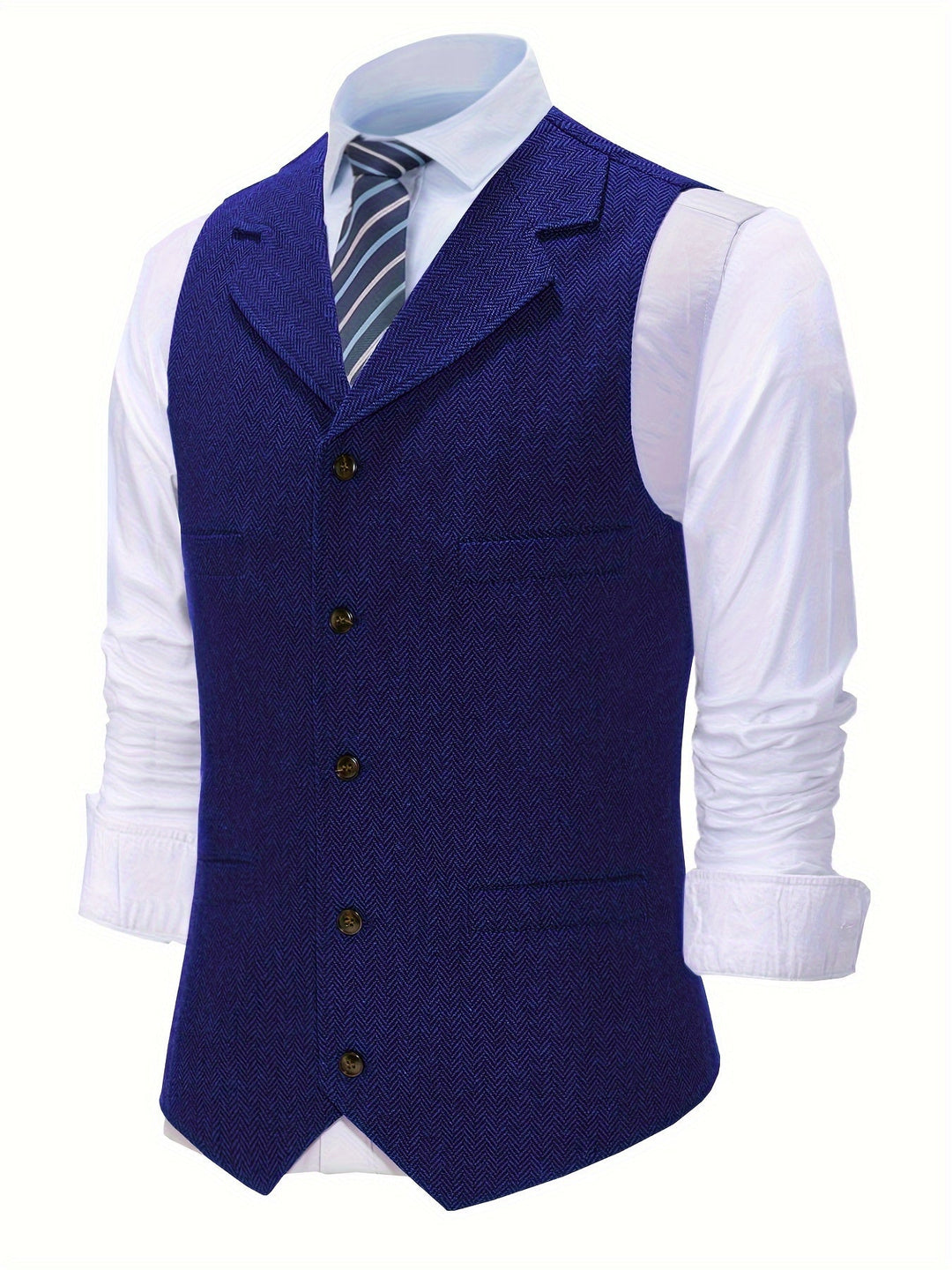 Byron | Raffinerad Herringbone Västar