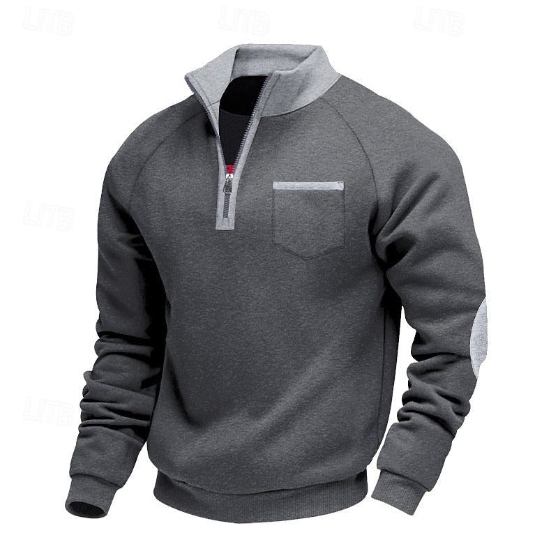 Keith | Quarter-Zip Färgblock Pullover