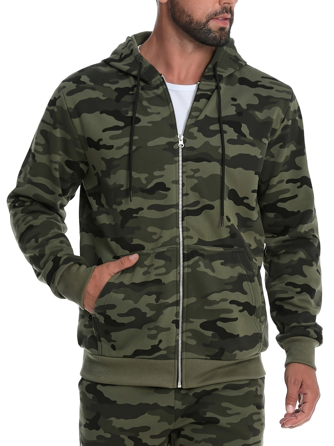 Gavin | Full-Zip Huva Sweatshirt
