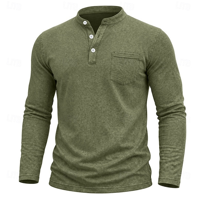 Weston | Klassisk Henley Långärmad Skjorta