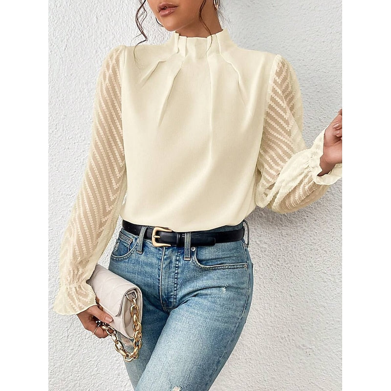 Elspeth | Elegant Höghalsskjorta