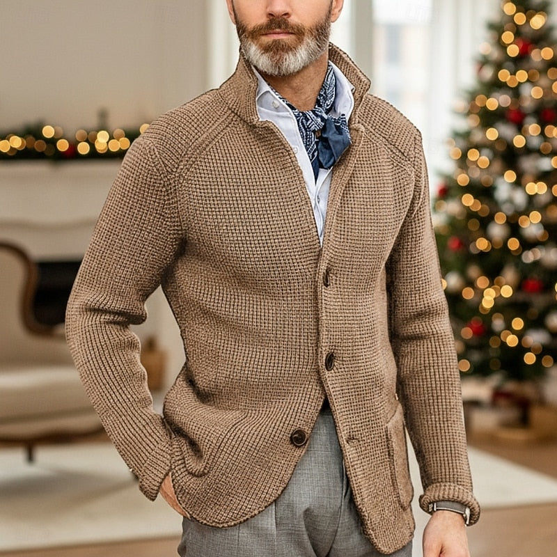 Archer | Texturerad Ståkrage Cardigan