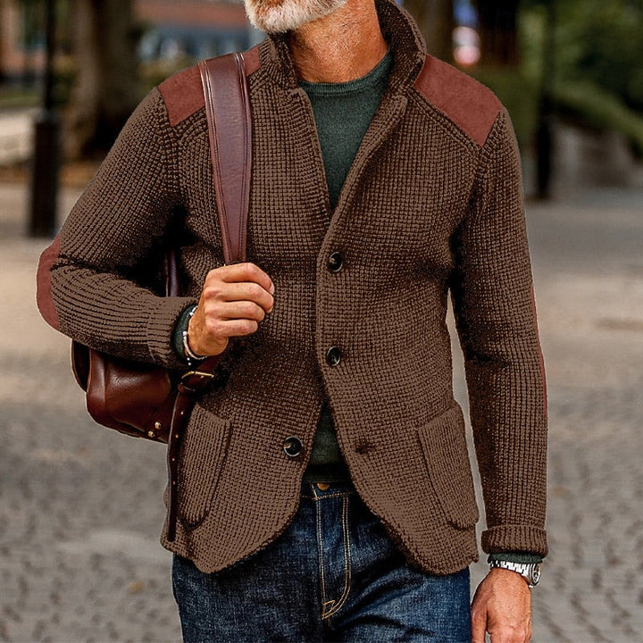 Archer | Texturerad Stickad Cardigan
