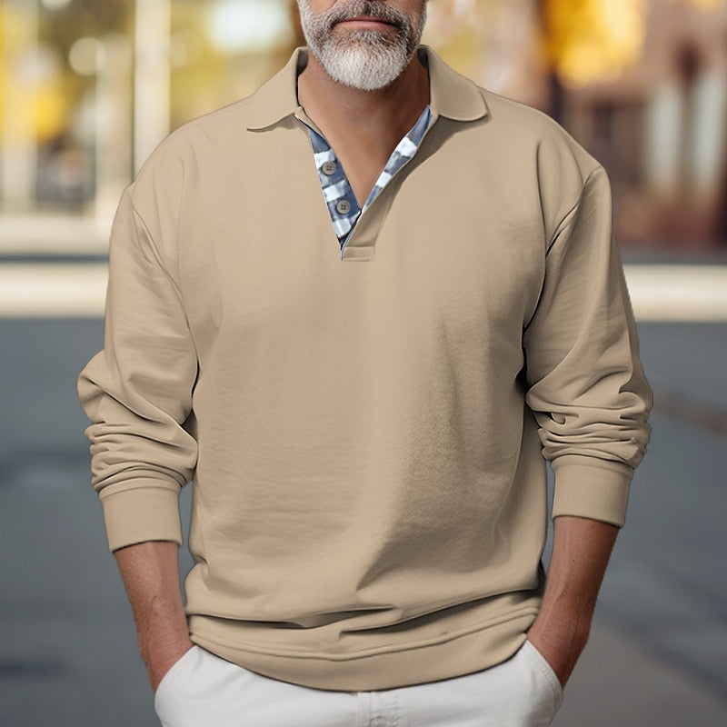 Griffin | Polo-Krage Sweatshirt