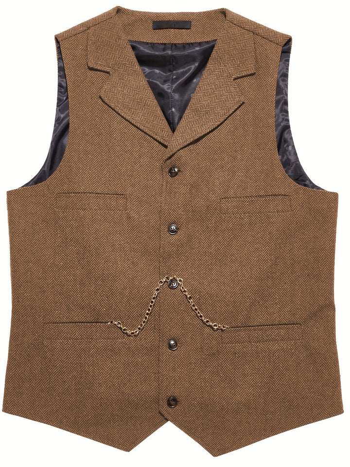 Byron | Raffinerad Herringbone Västar