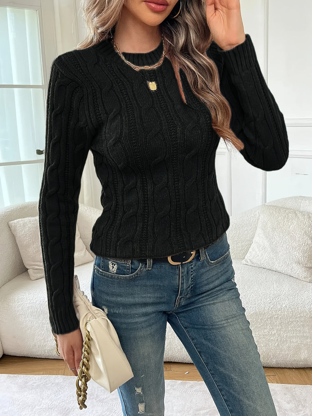 Juliana | Klassisk Twist-Knit Tröja