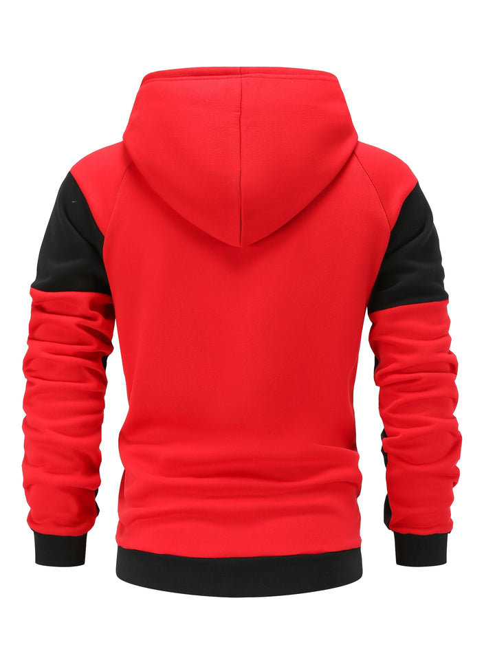 Bryce | Färgblock Zip-Up Huva Jacka