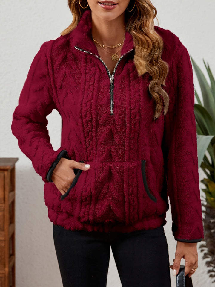 Delilah | Mysig Halv-Zip Tröja