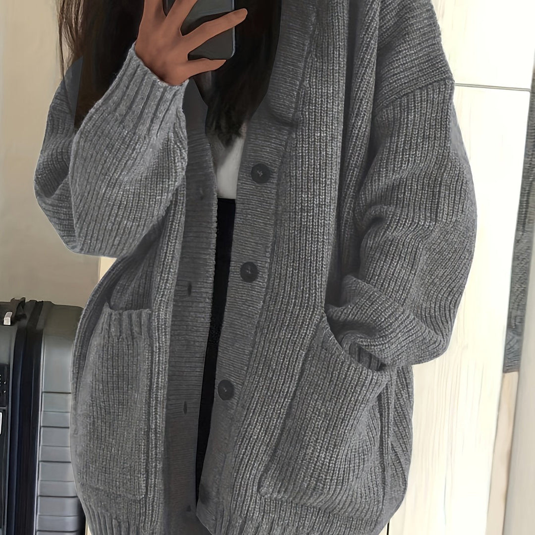 Maisie | Avslappnad Knapp-Front Kardiagan