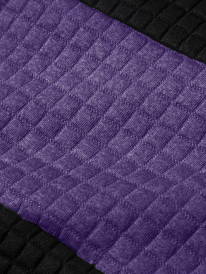 Hayes | Texturerad Färgblock Hoodie