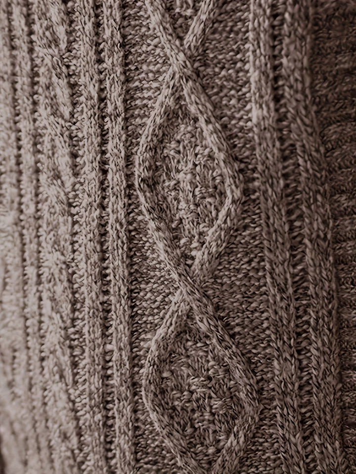 Walter | Texturerad Heldragkedja Cardigan