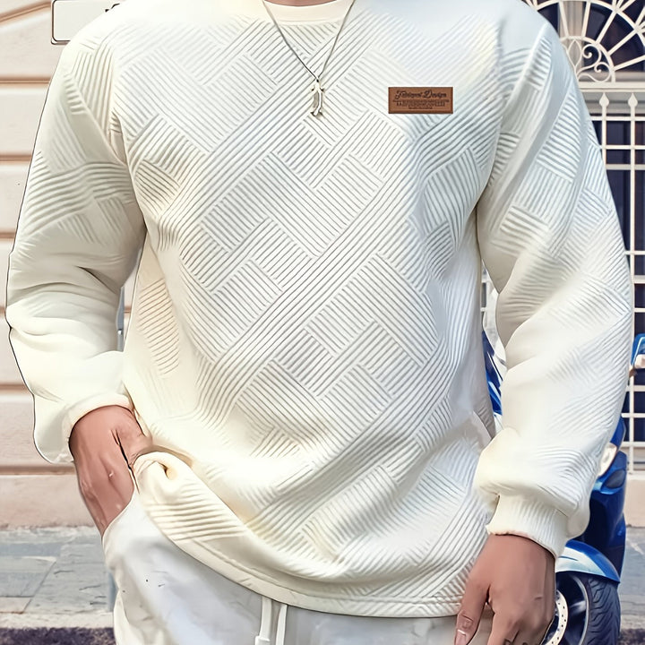 Elias | Texturerad Crew Neck Sweatshirt