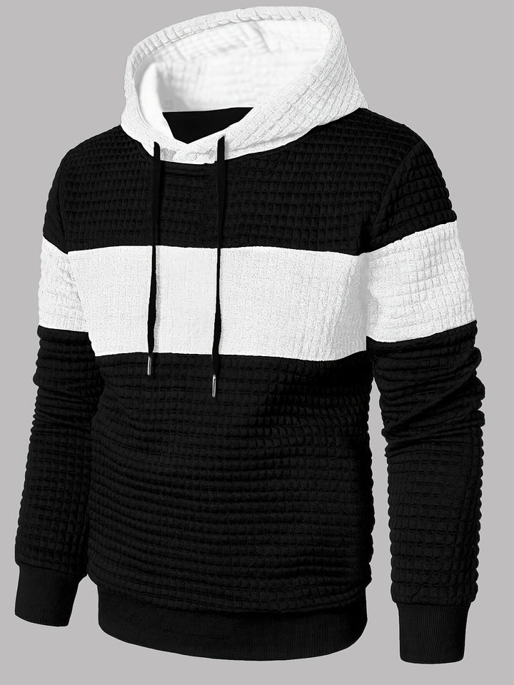 Hayes | Texturerad Färgblock Hoodie