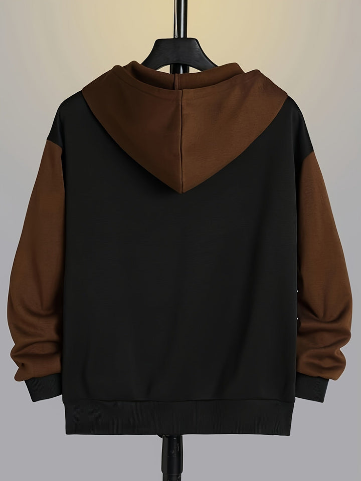 Cedric | Färgblock Zip-Up Hoodie