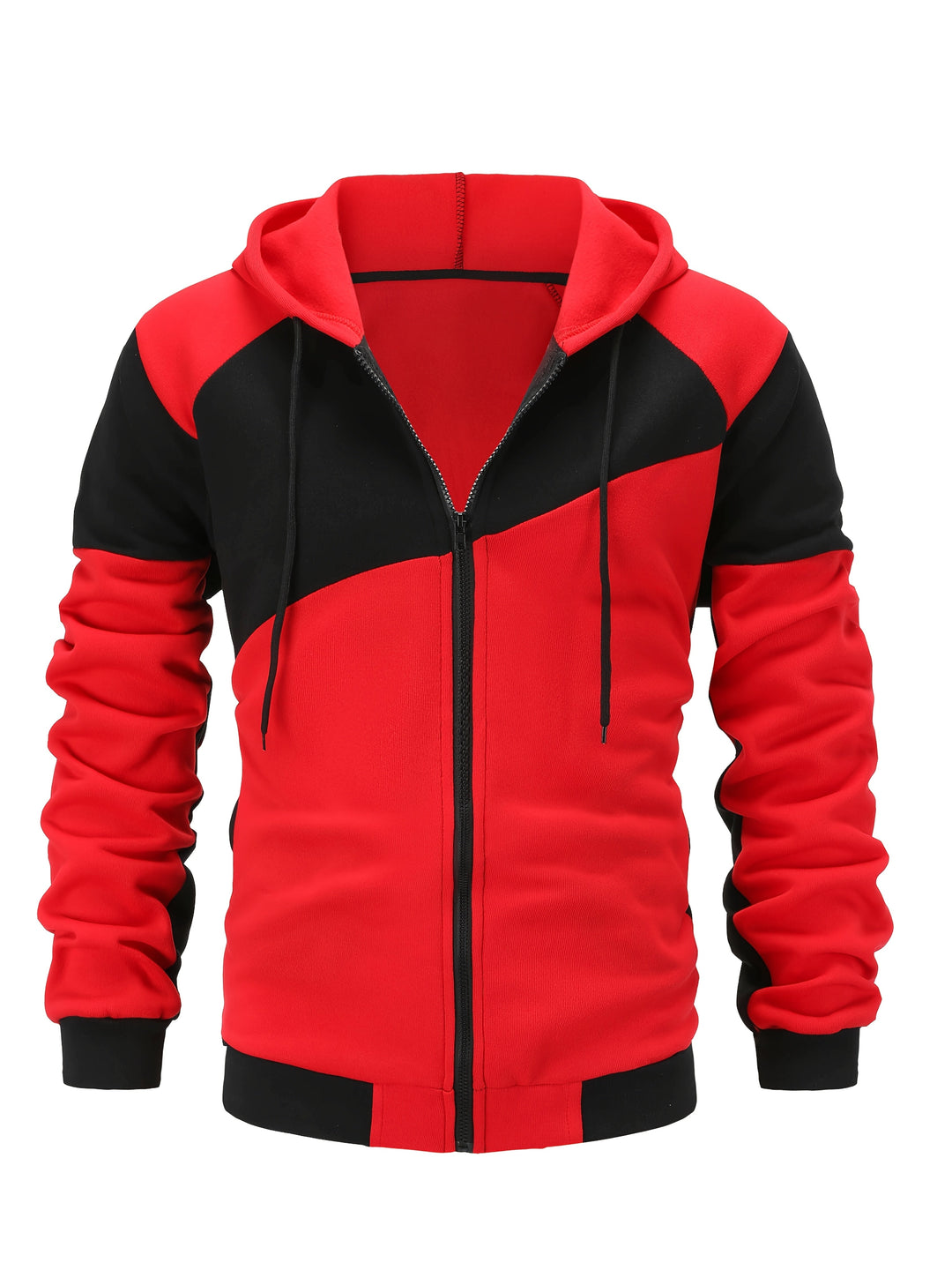 Bryce | Färgblock Zip-Up Huva Jacka