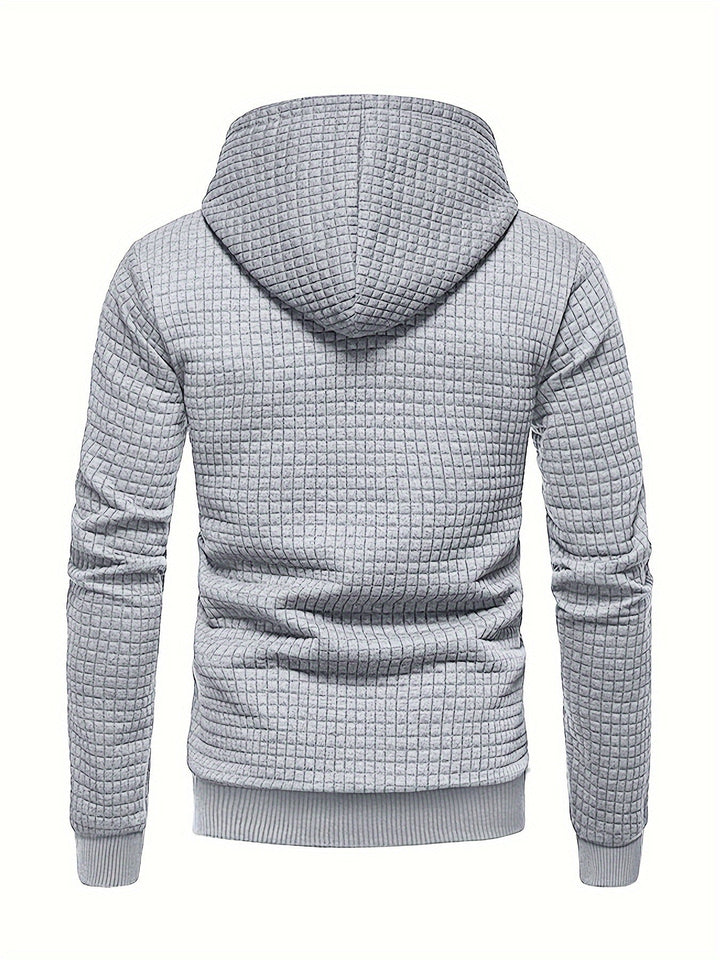 Garrison | Texturerad Huva Pullover Hoodie