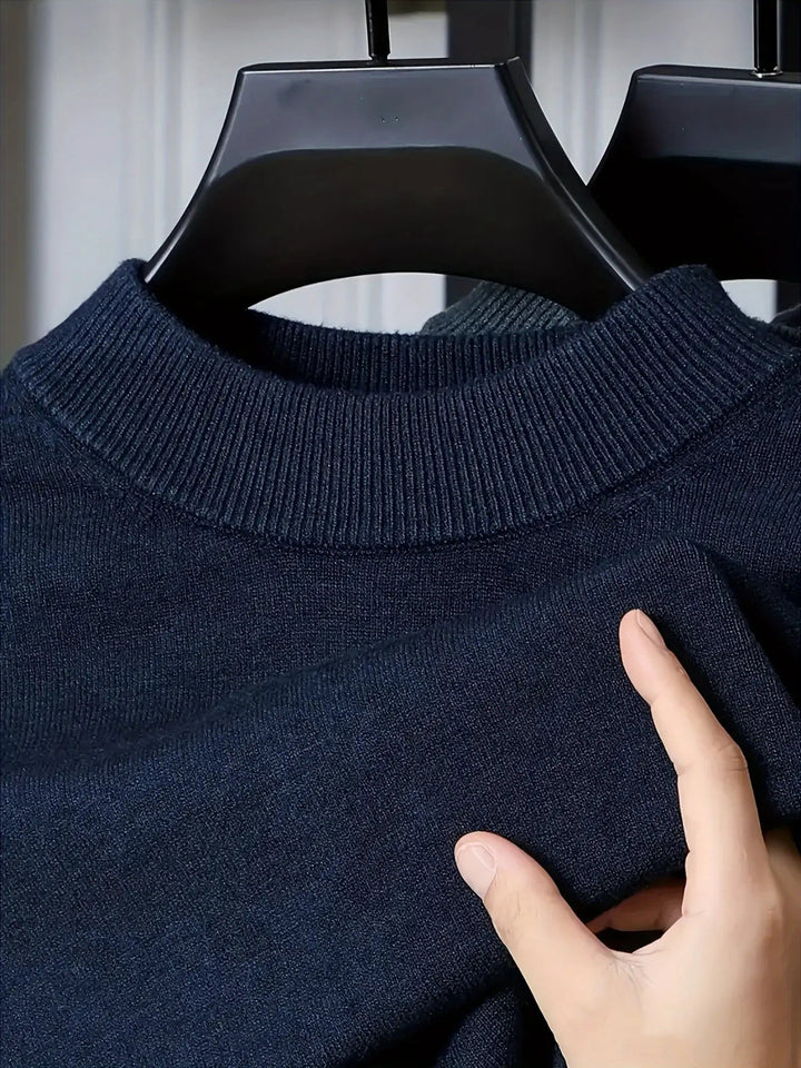 Jonah | Mock Neck Stickad Tröja