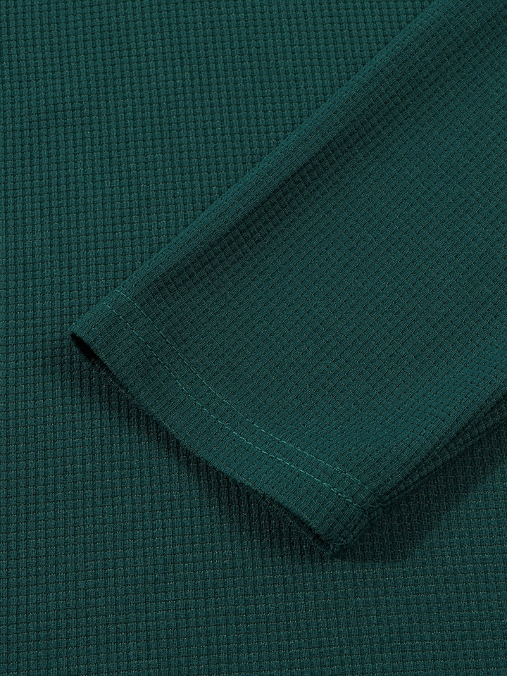 Jonathan | Texturerad långärmad Henley-skjorta