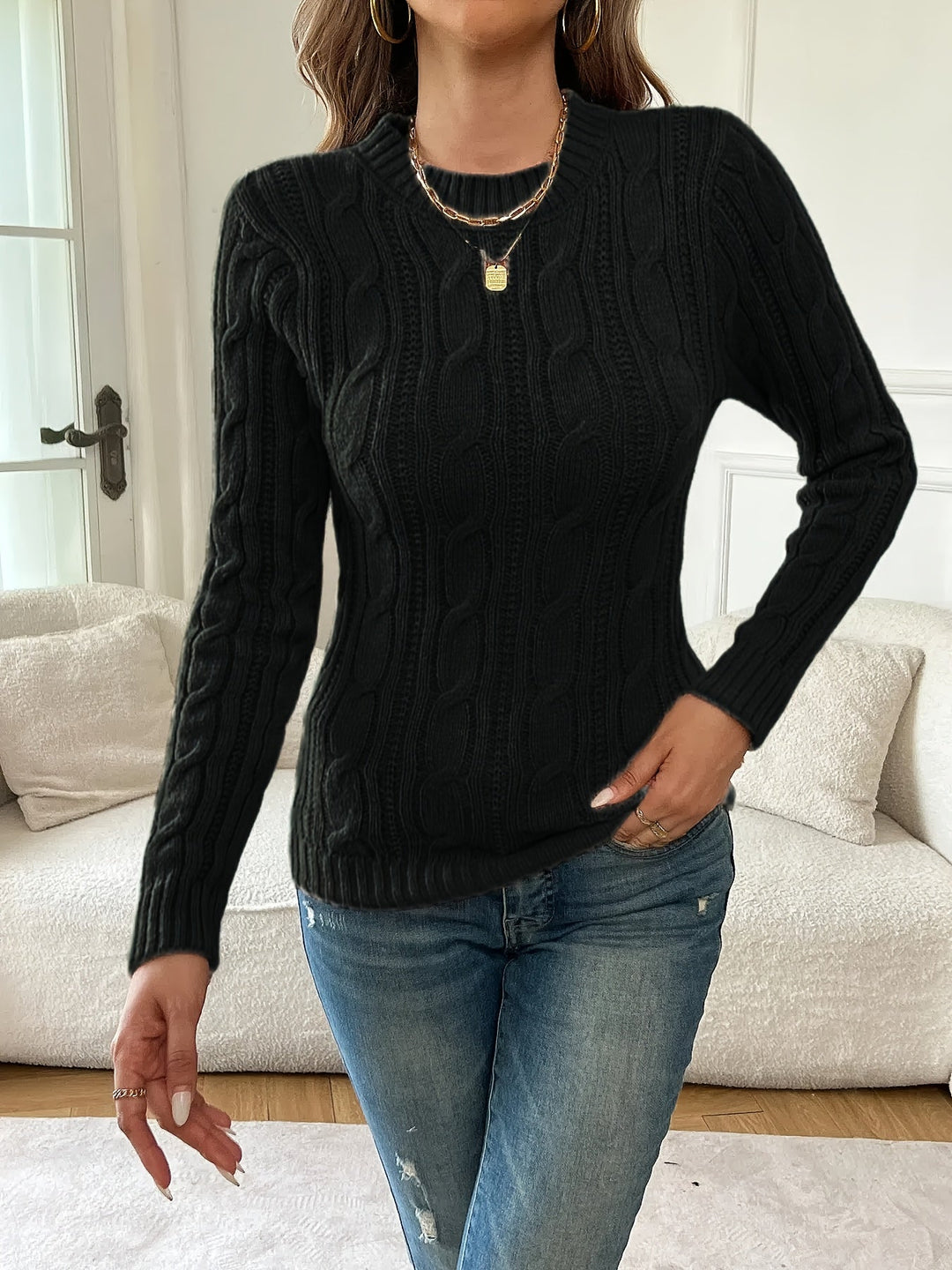 Juliana | Klassisk Twist-Knit Tröja