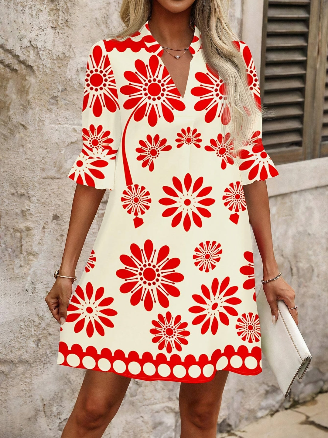 Georgia | Floral Bloom Mini Klänning