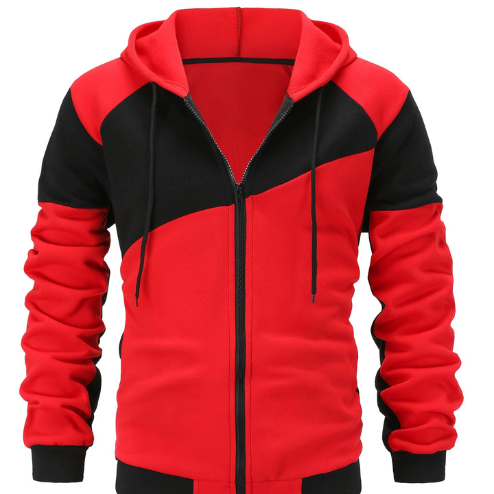 Bryce | Färgblock Zip-Up Huva Jacka