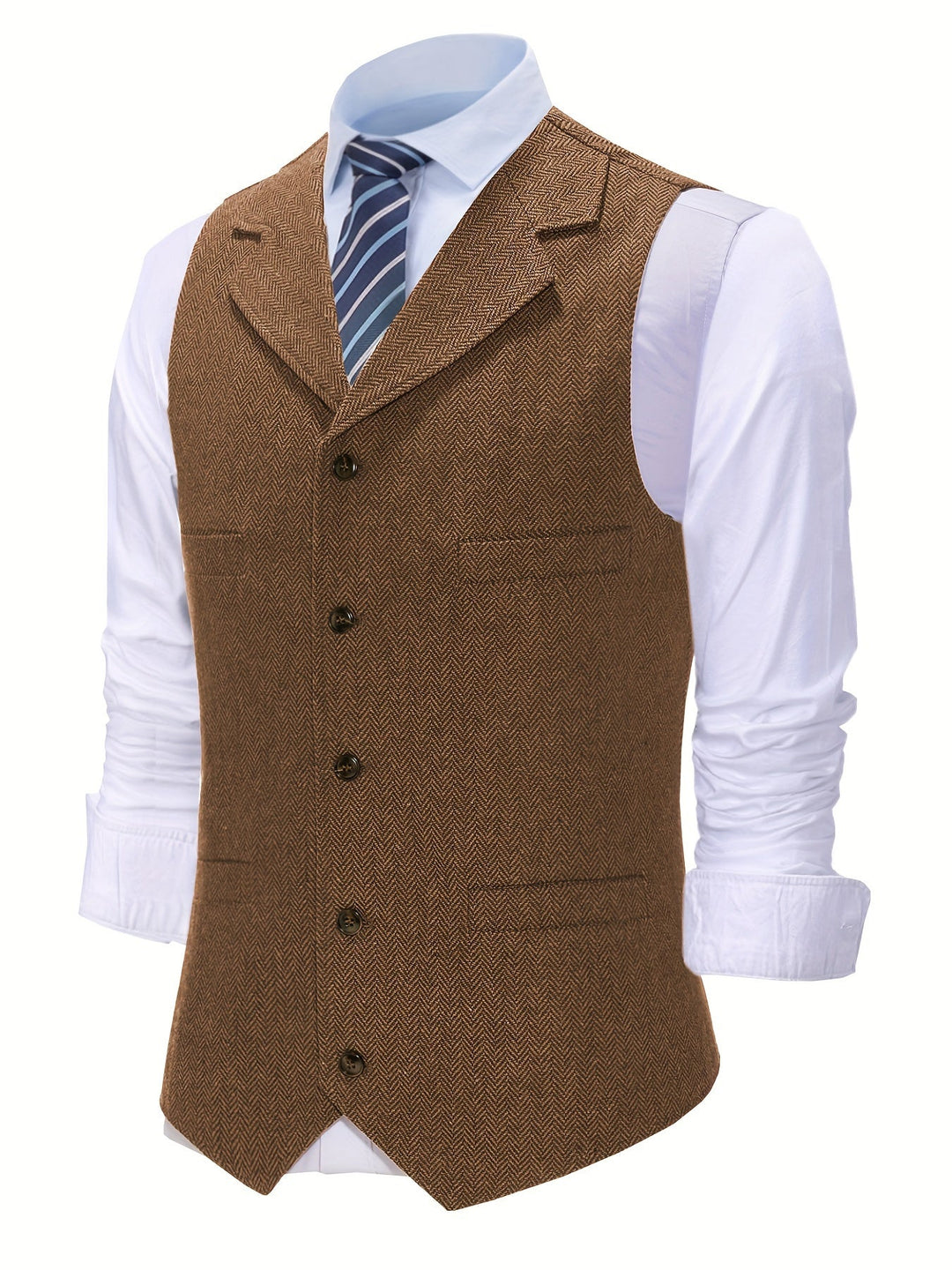 Byron | Raffinerad Herringbone Västar