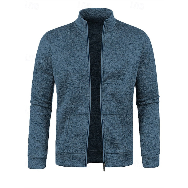 Caleb | Jacka med Full-Zip och Ståkrage