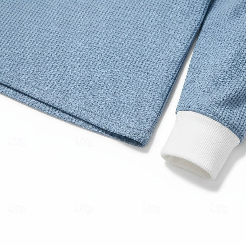 Ellison | Färgblock Långärmad Henley