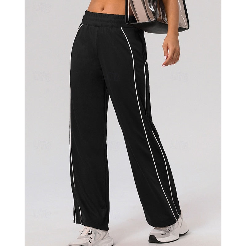 Maisie | Avslappnade Joggers med Sidostrand