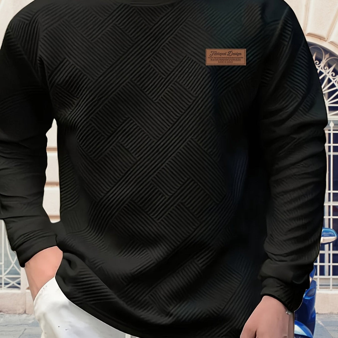 Elias | Texturerad Crew Neck Sweatshirt
