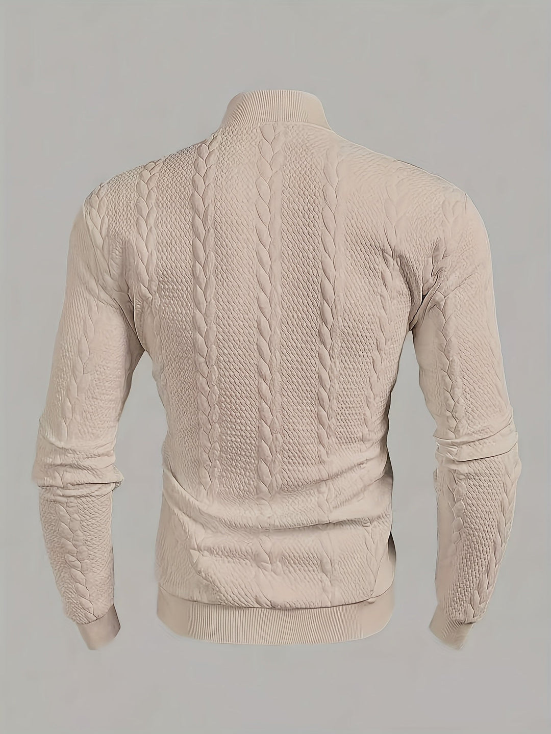 Merritt | Texturerad Höghalssweatshirt
