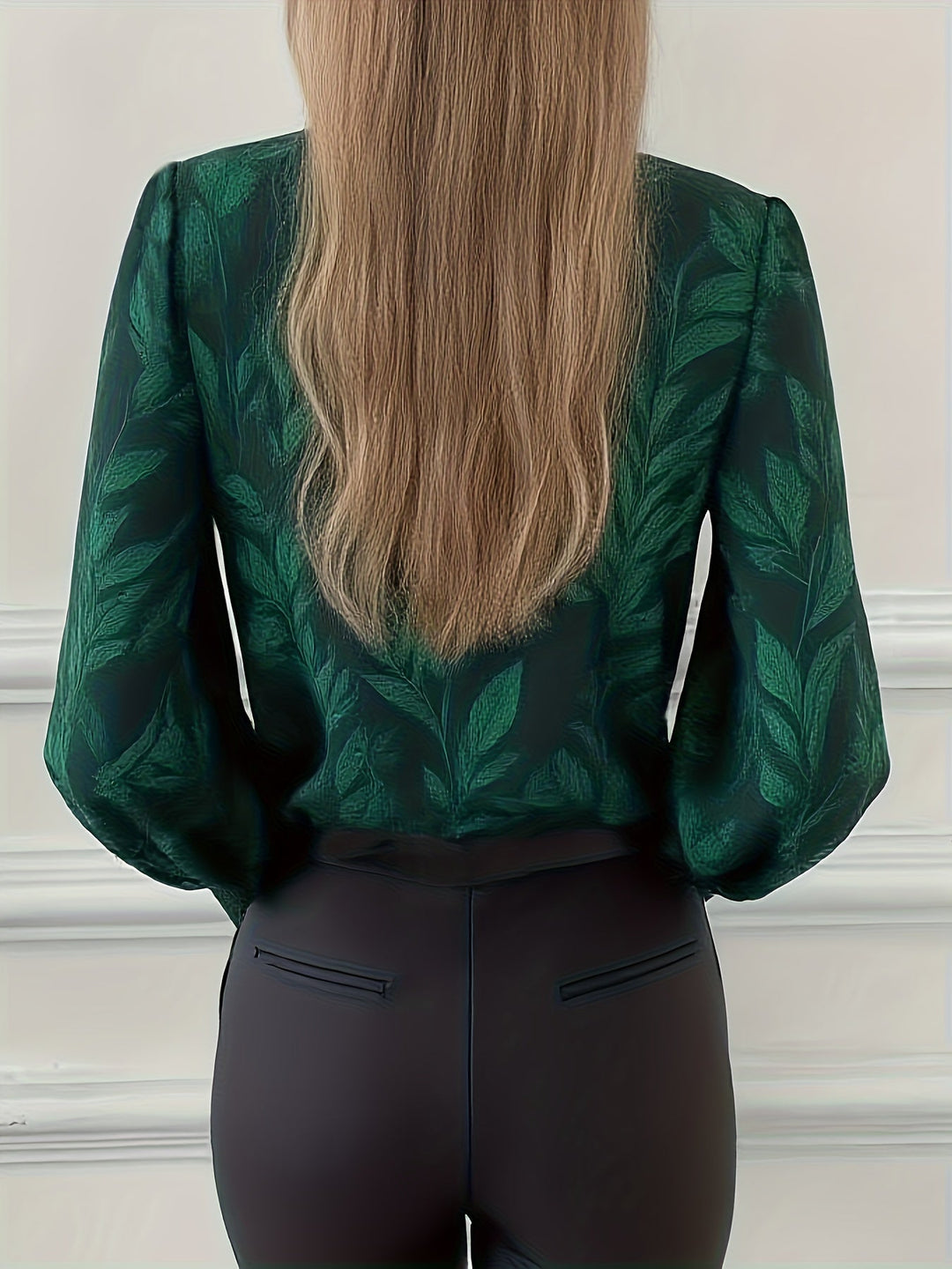 Elena | Botanisk V-ringad Blus