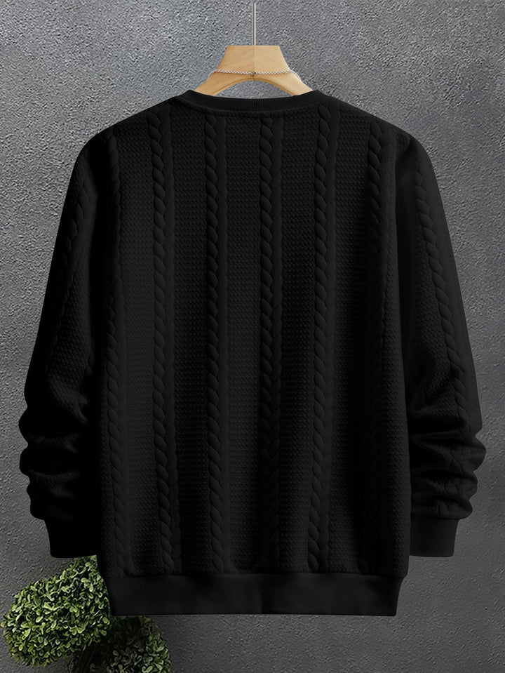 Thatcher | Texturerad Crew Neck Sweatshirt