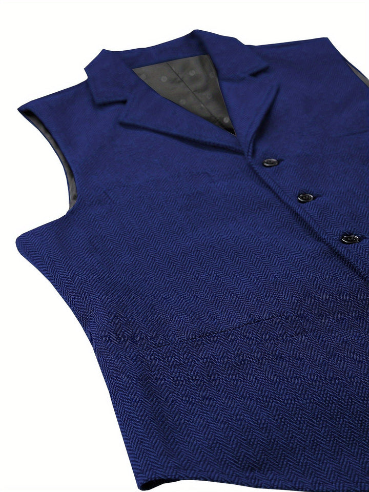 Byron | Raffinerad Herringbone Västar